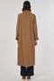 Shiny Buttoned Long Tunic Dark Olive - 4
