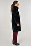 Thick Collar Plush Coat Black - 5
