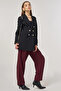 Button Detailed Blazer Jacket Black - 2