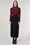 Zipper Detailed Viscose Knitwear Skirt Black - 3