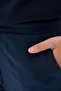 Elastic Pipe Leg Trousers Dark Navy - 6