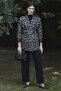 Leopard Pattern Blazer Jacket Mink