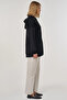 Knitwear Garnished Relaxed Fit Cardigan Black - 6