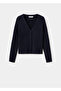 Knitted patterned knitwear cardigan - 3