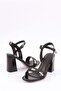 809-23y Women's Banded Stone Heeled Sandals