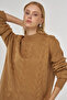 Hair Braided Knitwear Tunic Mink - 7