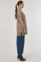 Sewn Detailed Knitwear Tunic Beige - 6