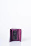 Faux Leather Rectangular Form Wallet Plum - 5