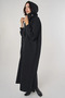 Reglan Sleeve Patterned Overcoat Black - 3