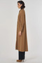 Shiny Buttoned Long Tunic Dark Olive - 3