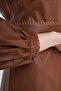 Faux Leather Dress with Belt Detail Taba - 6