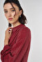 Degaje Collar Stylish Dress Burgundy - 6