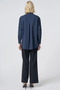 Buttoned Cotton Basic Shirt Navy Blue - 5