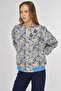 Floral Pattern Jacquard Jacket Khaki