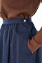 Yüksel High Waist A-Line Skirt Dark Navy Blue - 6