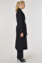 Trench Coat with Embroidery Detail Black - 6