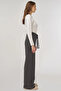 Lace Detailed Viscose Knitwear Trousers Anthracite - 5