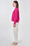 College Collar Cotton Blouse Violet - 3