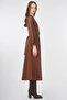 Faux Leather Dress with Belt Detail Taba - 5