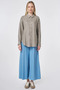 Sporty Stitched Linen Lyocell Tunic Dark Mink - 3