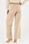 High Waist Basic Trousers Beige - 4