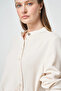 Cross Buttoned Long Tunic Cream - 7