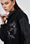 Embroidery Appliqué Jacket Black - 7