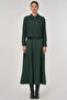 Quilted Skirt Suit Forest Green - 2