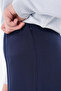 High Waist Spanish Leg Pants Dark Navy Blue - 6
