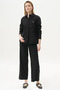 Basic Wide Leg Crepe Trousers Black - 4