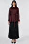 Sash Detailed Satin Blouse Burgundy - 3