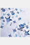 Floral Patterned Scarf Blue