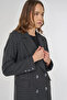 Plaid Pattern Blazer Jacket Smoked - 7