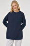 Hotfix Printed Sweatshirt Dark Navy Blue