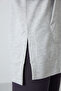 Gray Melange Balloon Sleeve Letter Embroidered Women's Comfortable Fit Tunic Sweatshirt - 97163 - 4