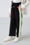 Black Slit Detailed Wide Leg Girls' Sweatpants with Pockets - 75141 - 4