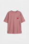 Gül Kurusu Comfortable Short Sleeve Printed Girls' T-Shirt - 75176 - 3