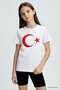 White Moon Star Printed Unisex Kids T-Shirt - 11333 - 3