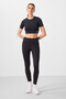 Black Stretchy Standard Fit Performance Women's Leggings - 94667 - 3