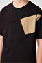Black-Dark Beige Cotton Oversize Fit Woven Lightweight Stretchy Chino Boy Shorts Suit - 11275 - 6