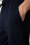 Navy Blue Cotton Soft Textured Comfort Fit Embroidered Men's Jogger - 82123 - 3