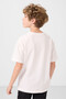 Ecru Cotton Soft Textured Oversize Basic Boy's T-Shirt - 11297 - 7
