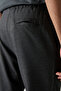 Anthracite Melange Cotton Soft Textured Comfort Fit Embroidered Men's Jogger - 82123 - 5