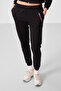 Black Hooded Zippered Standard Fit Women's Tracksuit Set - 95328 - 3