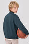 سترة أساسية للأولاد من Forest Green Standard Fit بياقة جامعية وسحاب أمامي - 11326 - 5