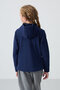 Indigo Thick Soft Textured Standard Fit Embroidered Fleece Girls' Sweatshirt - 75152 - 5