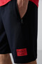 Fiesta - Navy Blue Cotton Soft Textured Standard Fit Printed Men's Shorts Set - 85243 - 4