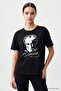 Black Moon Star Printed Unisex T-Shirt - 88510 - 3