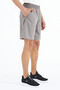 Elastic Men's Shorts with Stone Side Pocket Detail - 81238 - 3
