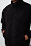 Black Thick Soft Textured Comfort Fit Embroidered Men's Tracksuit Set - 85269 - 5